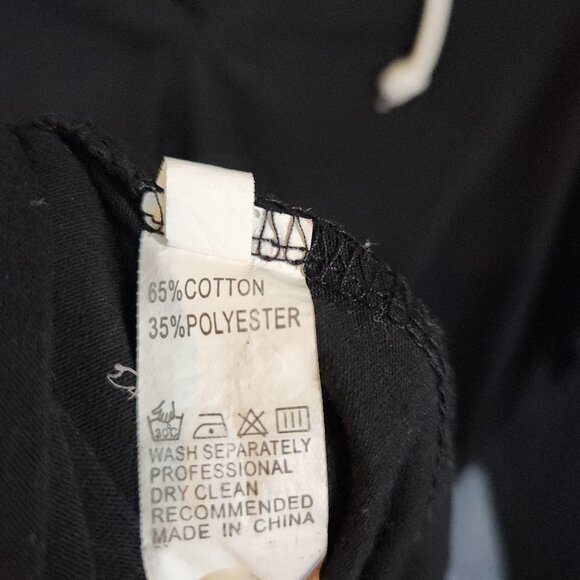 Eleanor Hoodie Jersey V Neck Drawstring Light Weight Black Size XL Pullover EUC - Picture 5 of 8